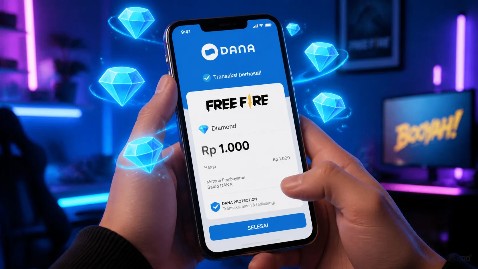 3 Cara Top Up FF DANA Murah 2026 Mulai Dari 1000 Rupiah