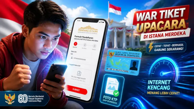 Cara War Tiket Upacara 17 Agustus 2026 untuk 8.100 Kuota Umum